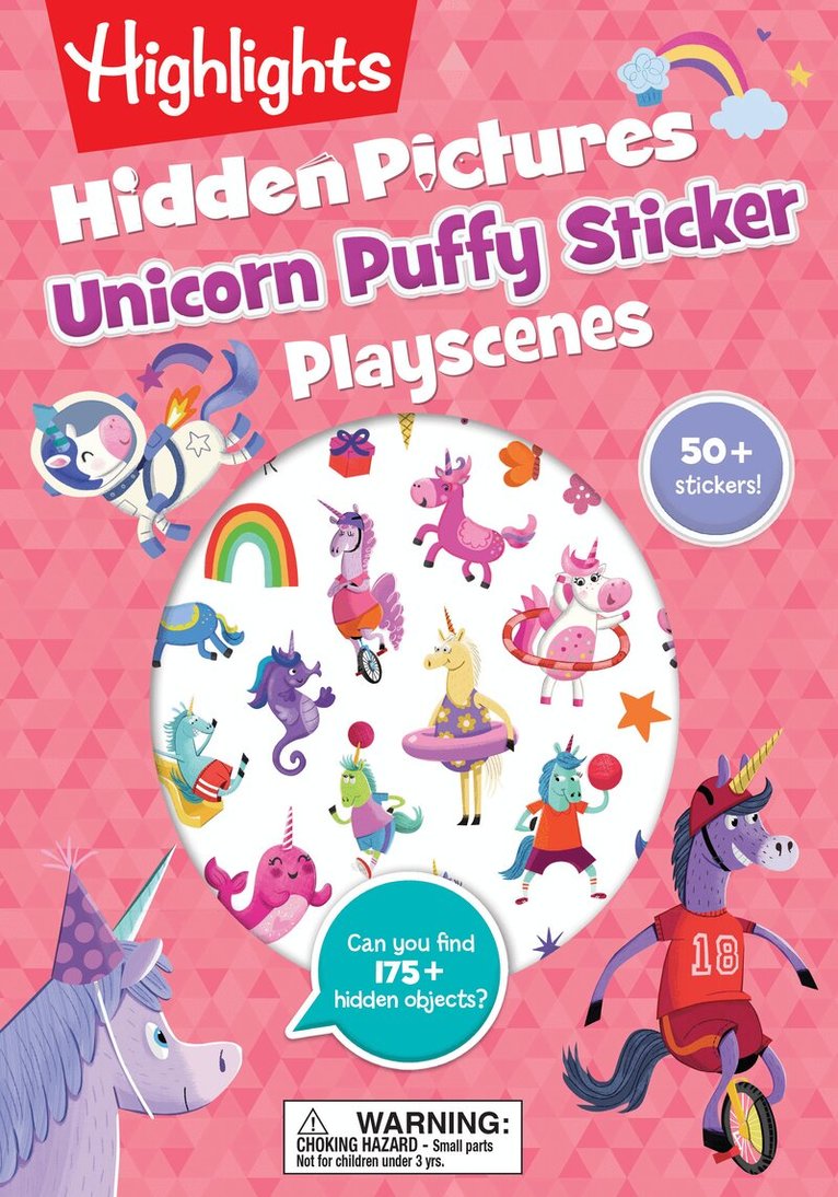Unicorn Puffy Sticker Playscenes, Häftad