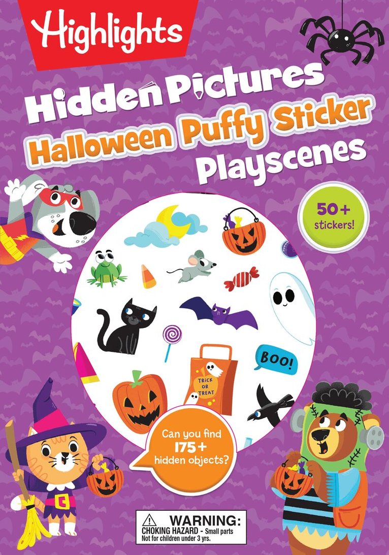 Halloween Puffy Sticker Playscenes, Häftad
