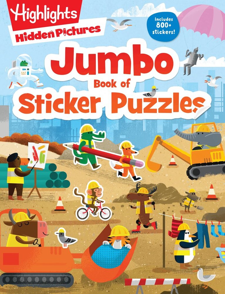 Jumbo Book of Sticker Puzzles, Häftad