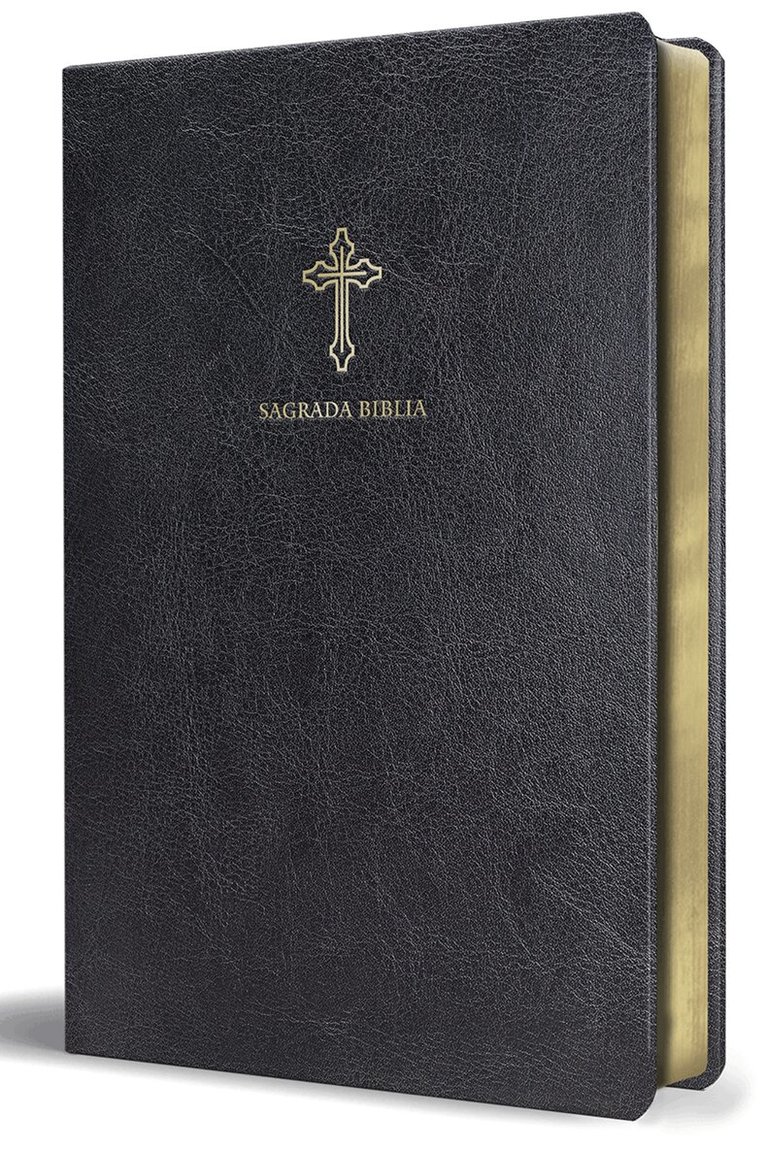 Biblia Católica en español. Símil piel negro, tamaño pequeño / Catholic Bible. Spanish-Language, Leathersoft, Black, Compact, Häftad