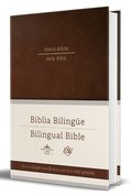 Biblia Bilingüe Reina Valera 1960/ESV Tamaño Grande Letra Grande Tapa Dura Marrón