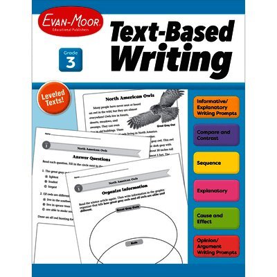 Evan-Moor Educational Publishers - Text Based Writing, Grade 3, Häftad