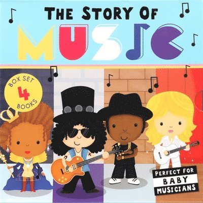 The Story of Music: Four-Book Boxed Set: The Story of Rock, the Story of Pop, the Story of Rap, the Story of Country, Kartonnage