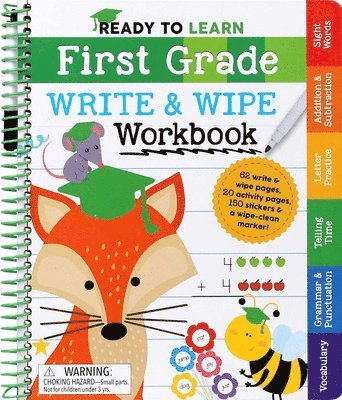 Editors of Silver Dolphin Books - Ready to Learn: First Grade Write and Wipe Workbook, Häftad. Tillgänglighet: Tillfälligt slut