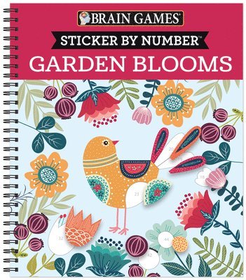 Publications International Ltd, New Seasons - Brain Games - Sticker by Number: Garden Blooms, Häftad