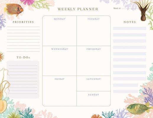 Insight Editions - Art of Nature: Under the Sea Weekly Planner Notepad, Inbunden