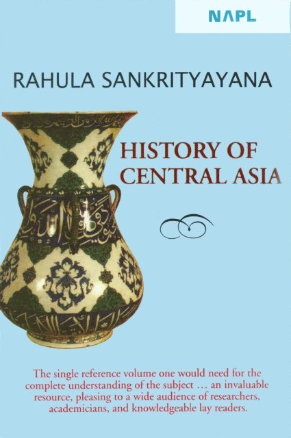 Rahula Sankrityayana - History of Central Asia, E-bok