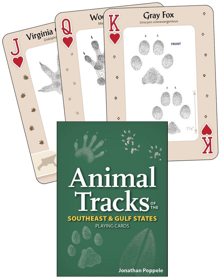 Jonathan Poppele - Animal Tracks of the Southeast & Gulf States Playing Cards, Övrigt