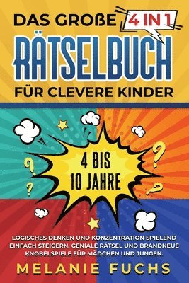 große 4 in 1 Rätselbuch für clevere Kinder