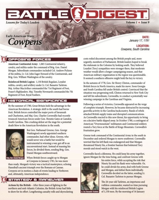 Michael E. Haskew, Christopher J. Petty - Battle Digest: Cowpens, E-bok