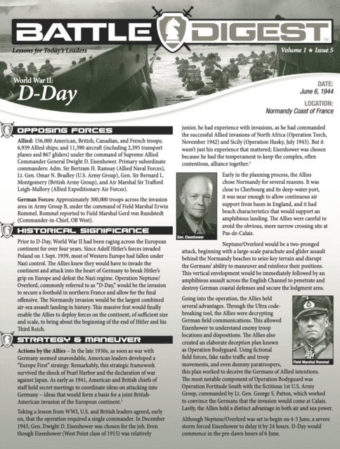 Flint Whitlock, Christopher J. Petty - Battle Digest: D-Day, E-bok