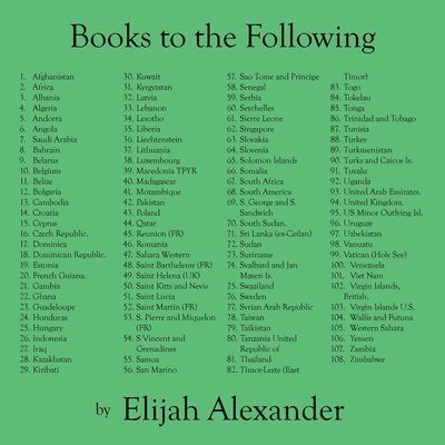 Elijah Alexander - Books to the Following, Häftad