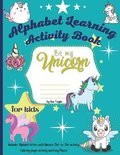 Be my unicorn alphabet learning activity book