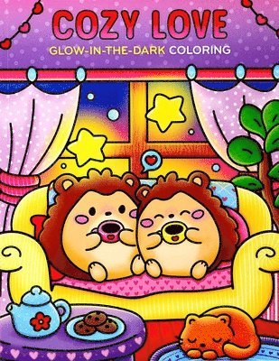 Editors of Thunder Bay Press - Cozy Love Glow-in-the-Dark Coloring, Häftad