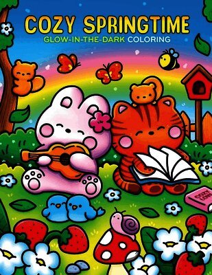 Editors of Thunder Bay Press - Cozy Springtime Glow-in-the-Dark Coloring, Häftad