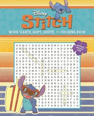 Editors of Thunder Bay Press - Disney Stitch Word Search, Quips, Quotes and Coloring Book - Coloring Book for Teens and Adults, Officially Licensed, Häftad