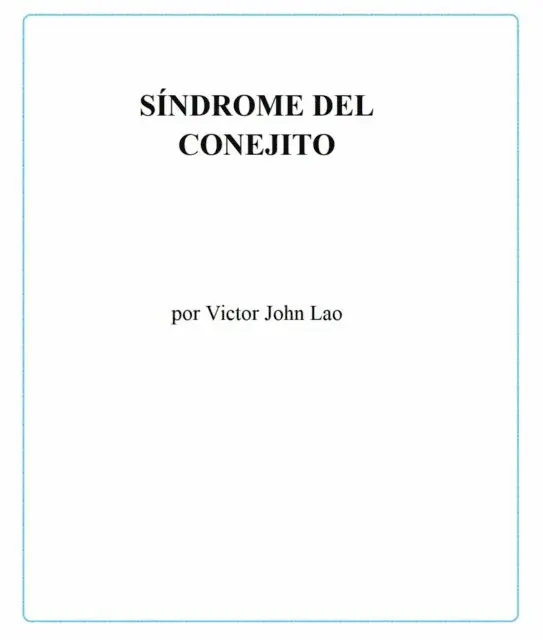 Victor John Lao - Síndrome del conejito:, E-bok. Tillgänglighet: Lägg i varukorg