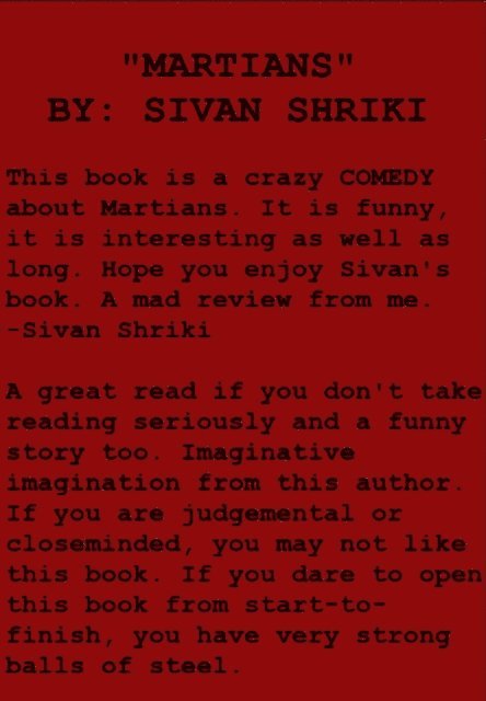 Sivan Shriki, M. B. - Martians, E-bok