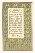 Vintage Journal Gelette Burgess Quote About Work