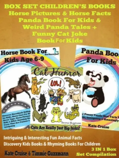 Kate Cruise - Box Set Children's Books: Horse Pictures & Horse Facts - Panda Book For Kids & Weird Panda Tales + Funny Cat Joke Book For Kids: 3 In 1 Box Set, E-bok. Tillgänglighet: Lägg i varukorg