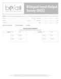 Bilingual English-Spanish Assessment? (BESA?): Bilingual Input-Output Surveys (BIOS)