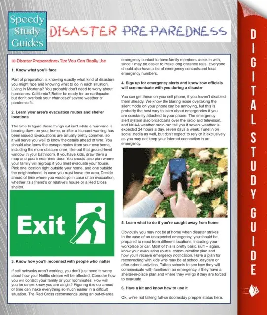 MDK Publishing - Disaster Preparedness (Speedy Study Guides), E-bok. Tillgänglighet: Lägg i varukorg