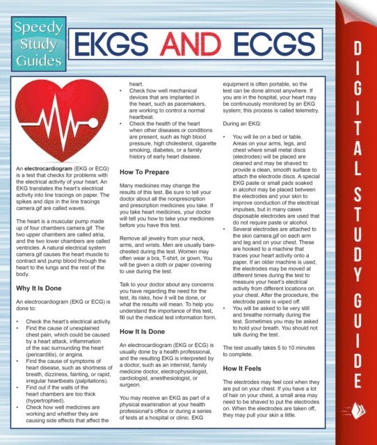 MDK Publishing - EKGS and ECGS (Speedy Study Guides), E-bok. Tillgänglighet: Lägg i varukorg