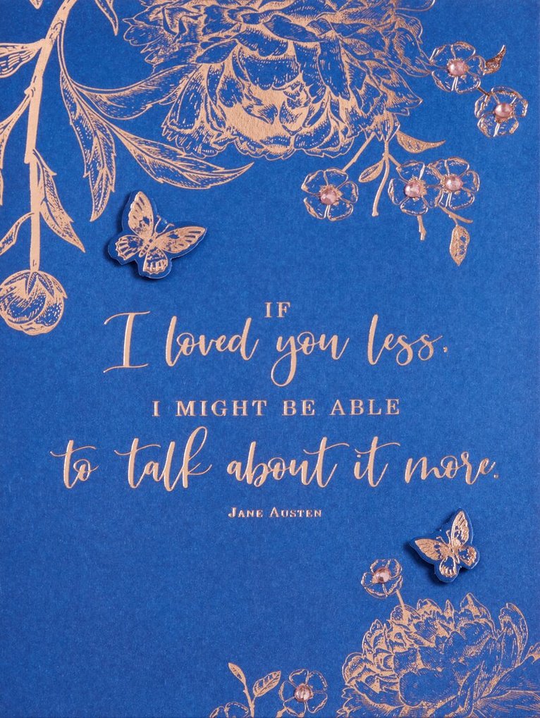 Insight Editions - Jane Austen If I Loved You Less Embellished Card, Övrigt