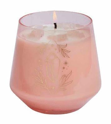 Insight Editions - Rose Quartz Crystal Healing Scented Glass Candle, Övrigt