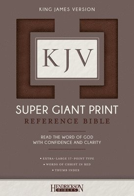 Hendrickson Bibles - KJV Super Giant Print Bible, Inbunden