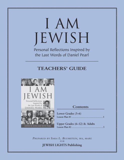 Jewish Lights Publishing - I Am Jewish Teacher's Guide, E-bok