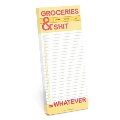 Knock Knock Groceries and Shit Make-a-List Pads av Knock Knock