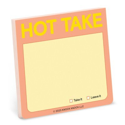 Knock Knock - Knock Knock Hot Take Sticky Note, Övrigt