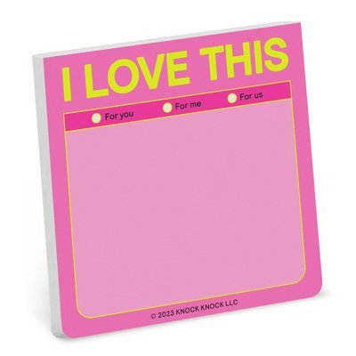 Knock Knock - Knock Knock I Love This Sticky Note (Pastel), Övrigt
