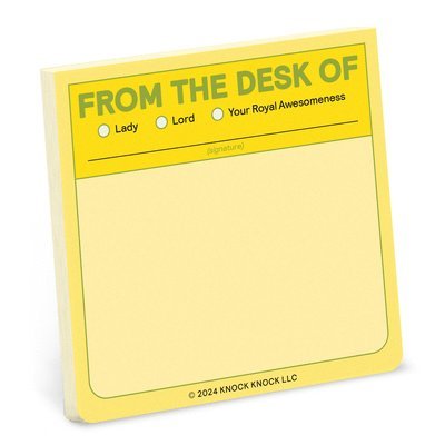 Knock Knock - Knock Knock From the Desk Of Sticky Note, Övrigt