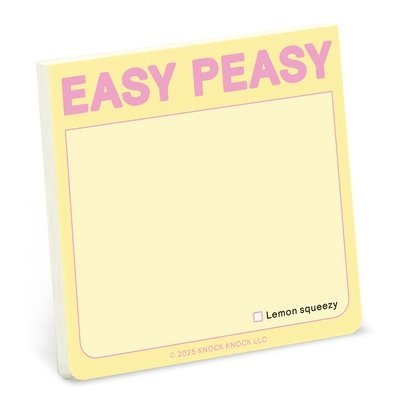 Knock Knock - Knock Knock Easy Peasy Sticky Note (Pastel Version), Övrigt