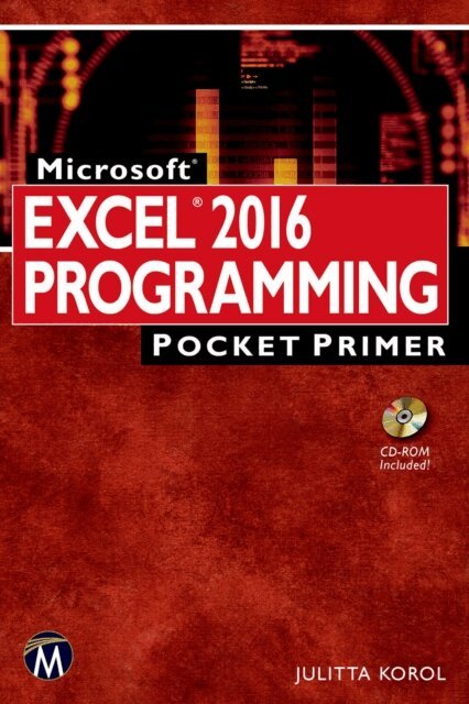 Julitta Korol - Microsoft Excel 2016 Programming Pocket Primer, E-bok