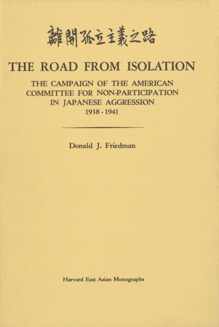 Donald J. Friedman - Road from Isolation, E-bok