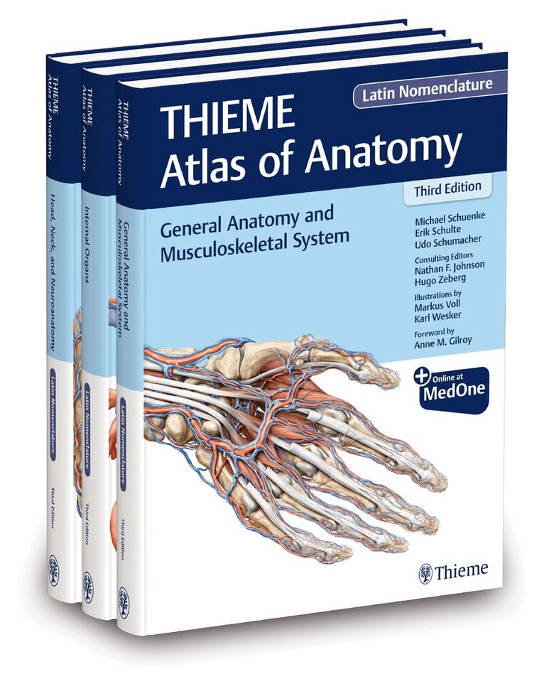 Michael Schuenke, Erik Schulte, Udo Schumacher - THIEME Atlas of Anatomy, Latin Nomenclature, Three Volume Set, Third Edition, Inbunden. Tillgänglighet: Tillfälligt slut