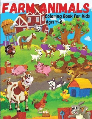 Lora Dorny - Farm Animals Coloring Book For Kids Ages 4-8, Häftad. Tillgänglighet: Lägg i varukorg