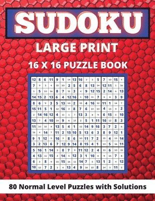 Lora Dorny - Sudoku Large Print 16x 16, Häftad. Tillgänglighet: Lägg i varukorg