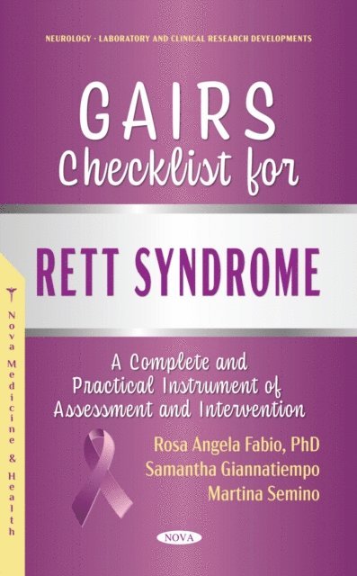 Rosa Angela Fabio - GAIRS Checklist For Rett Syndrome: A Complete and Practical Instrument of Assessment and Intervention, E-bok