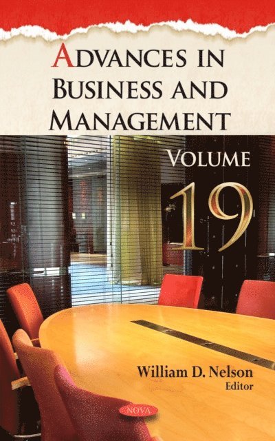 William D. Nelson - Advances in Business and Management. Volume 19, E-bok