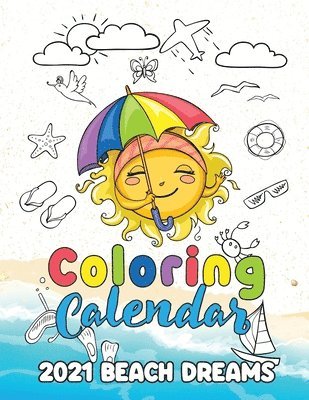 Gumdrop Press - Coloring Calendar 2021 Beach Dreams, Häftad
