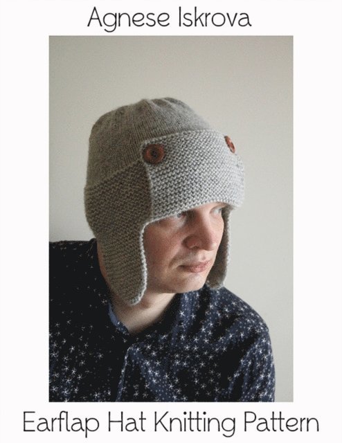 Agnese Iskrova - Earflap Hat Knitting Pattern, E-bok. Tillgänglighet: Lägg i varukorg