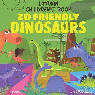 Roan White - Latvian Children's Book: 20 Friendly Dinosaurs, Häftad. Tillgänglighet: Lägg i varukorg