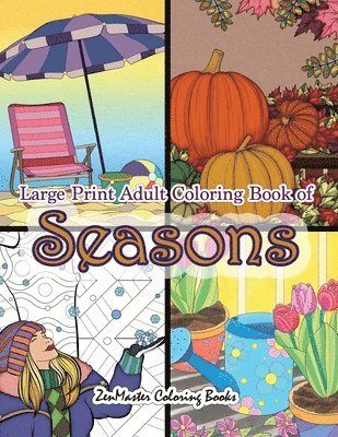 Large Print Adult Coloring Book of Seasons av Zenmaster Coloring Books