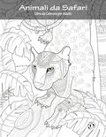 Animali da Safari Libro da Colorare per Adulti 1