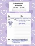 Cornell Notes Notebook: Note Taking System, For Students, Writers, Meetings, Lectures Large Size 8.5 x 11 (21.59 x 27.94 cm), Durable Matte Pu