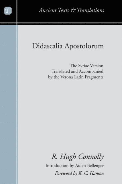 R. Hugh Connolly - Didascalia Apostolorum, E-bok